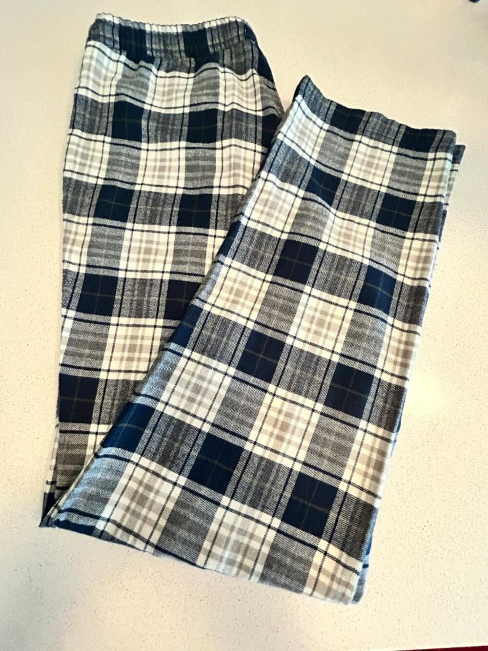 UGG Men’s Plaid Pajama Lounge Pants Size L Elastic Waist Snap Fly